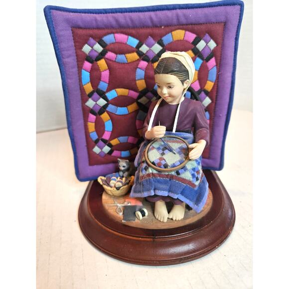 Amish Heritage Collection "Katie's First Quilt" Special Ed. 1993 Kitty Cat - Picture 1 of 7
